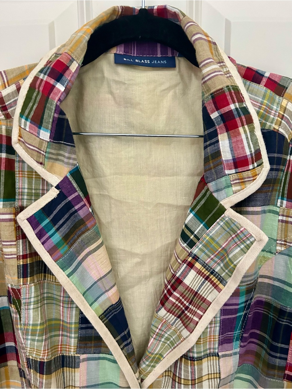 Vintage Bill Blass patchwork blazer - Picture 2 of 3